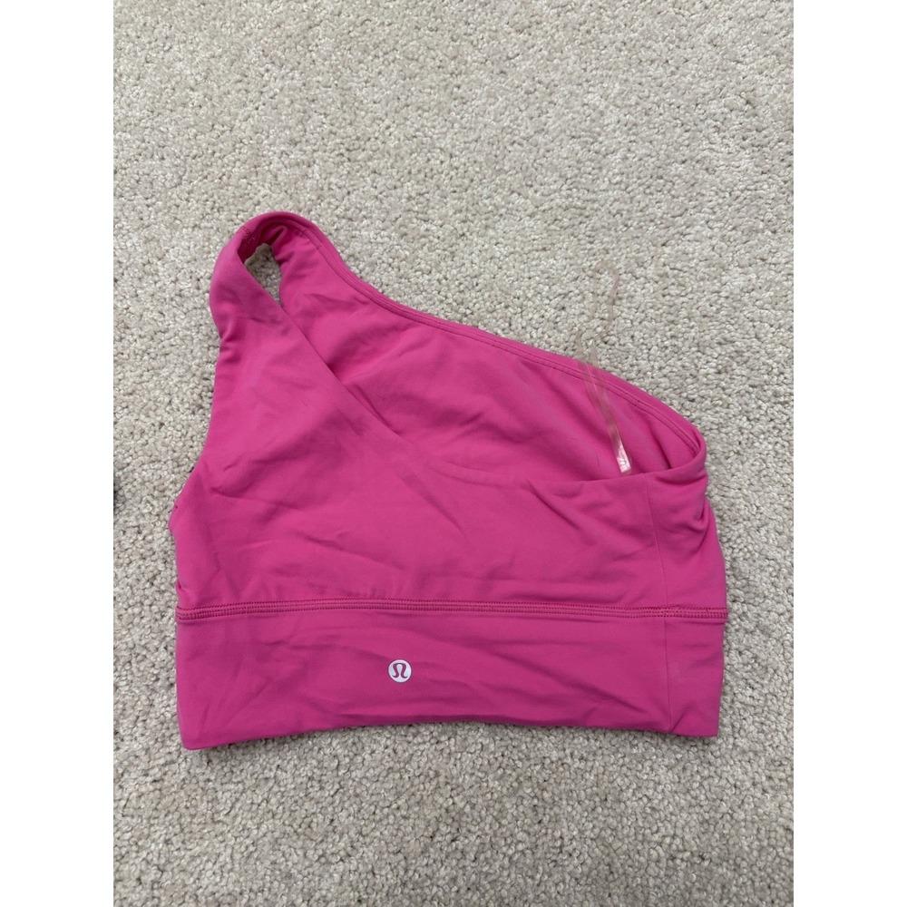 Lululemon Align Asymmetrical Bra *Light Support, A/B Cup Sonic Pink Size 6